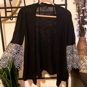 Sweater with detailed sleeves